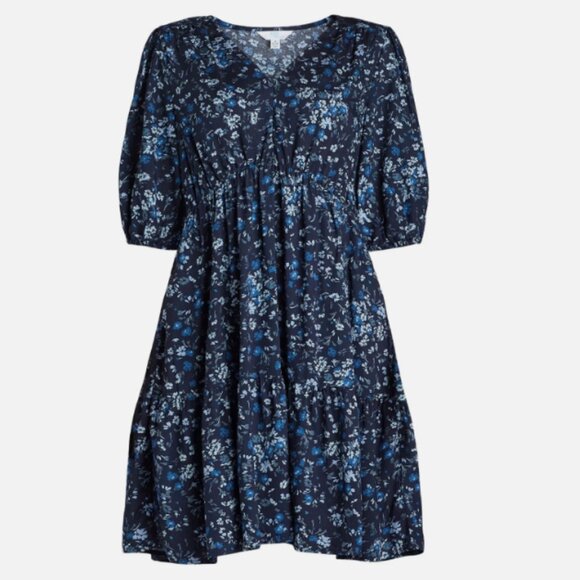 Time and Tru Women's Puff Sleeve Mini Dress – Size XS (0–2) - Picture 2 of 4